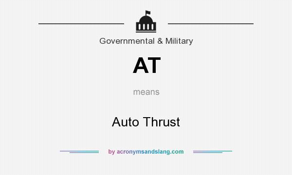 What does AT mean? It stands for Auto Thrust