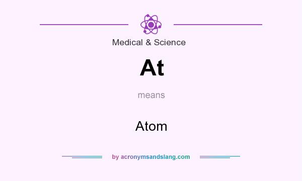 What does At mean? It stands for Atom