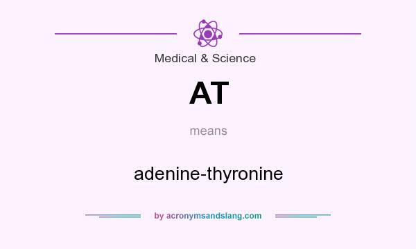 What does AT mean? It stands for adenine-thyronine
