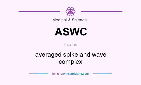 What does ASWC mean? It stands for averaged spike and wave complex