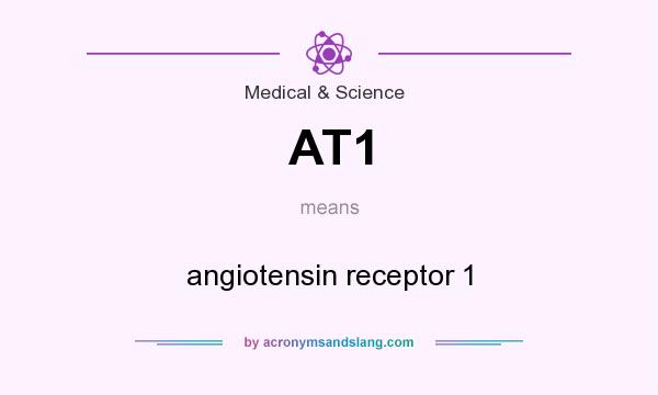 What does AT1 mean? It stands for angiotensin receptor 1