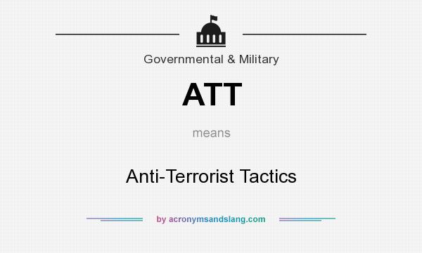 What does ATT mean? It stands for Anti-Terrorist Tactics