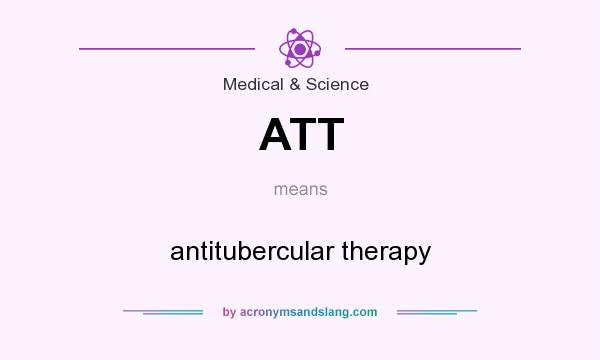 What does ATT mean? It stands for antitubercular therapy