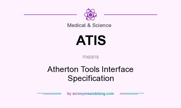 What does ATIS mean? It stands for Atherton Tools Interface Specification