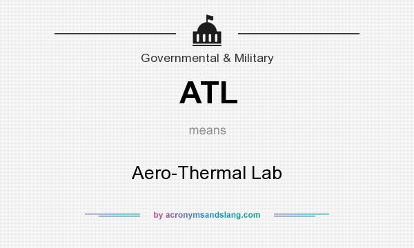 What does ATL mean? It stands for Aero-Thermal Lab