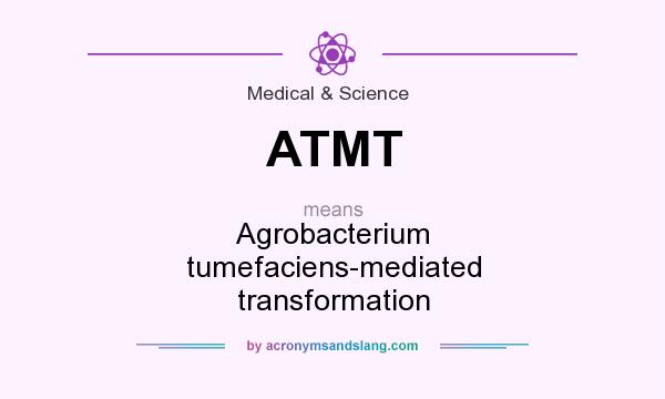What does ATMT mean? It stands for Agrobacterium tumefaciens-mediated transformation