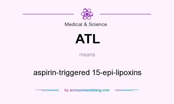What does ATL mean? It stands for aspirin-triggered 15-epi-lipoxins