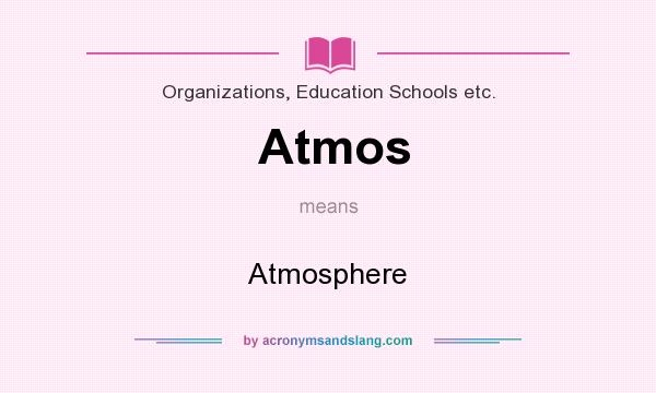 What does Atmos mean? It stands for Atmosphere