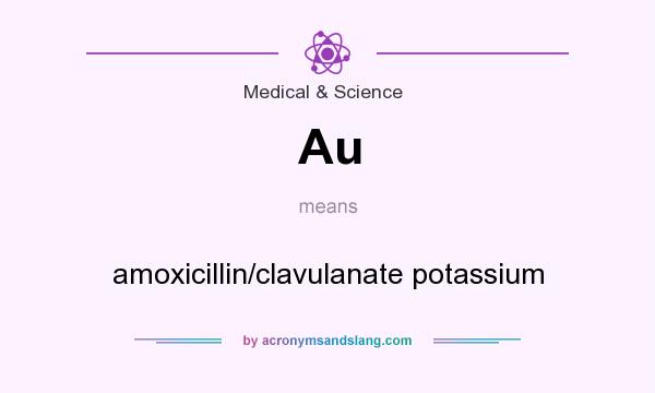What does Au mean? It stands for amoxicillin/clavulanate potassium