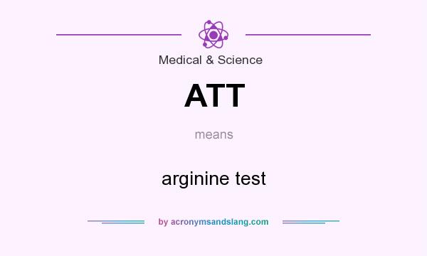 What does ATT mean? It stands for arginine test