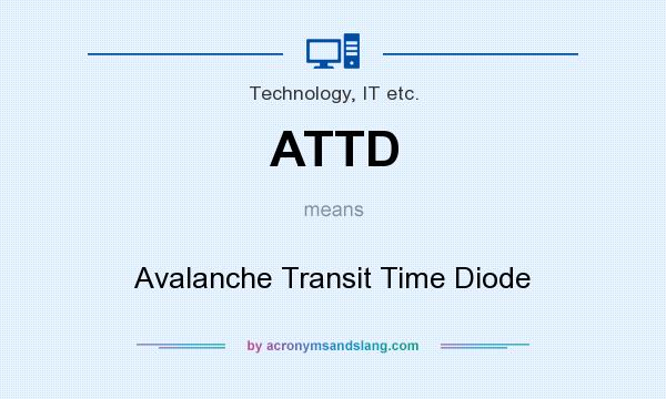 What does ATTD mean? It stands for Avalanche Transit Time Diode