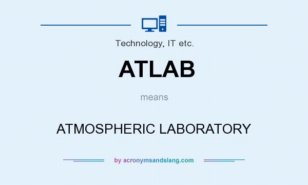 What does ATLAB mean? It stands for ATMOSPHERIC LABORATORY
