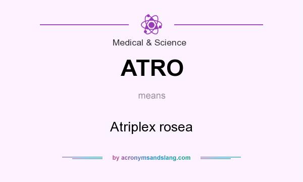 What does ATRO mean? It stands for Atriplex rosea
