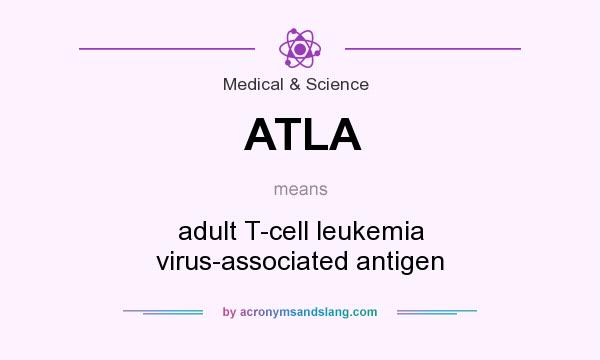 What does ATLA mean? It stands for adult T-cell leukemia virus-associated antigen