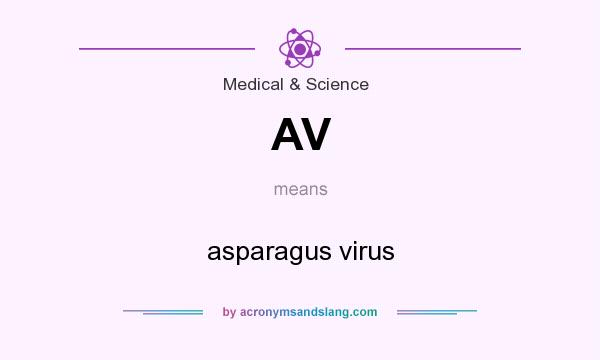 What does AV mean? It stands for asparagus virus