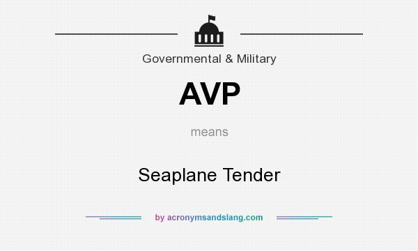 What does AVP mean? It stands for Seaplane Tender