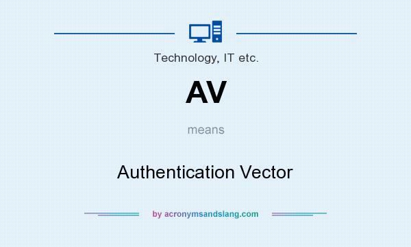 What does AV mean? It stands for Authentication Vector