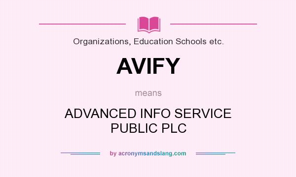 What does AVIFY mean? It stands for ADVANCED INFO SERVICE PUBLIC PLC