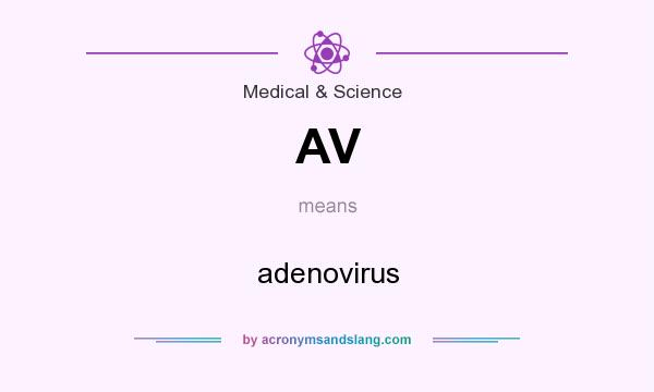 What does AV mean? It stands for adenovirus