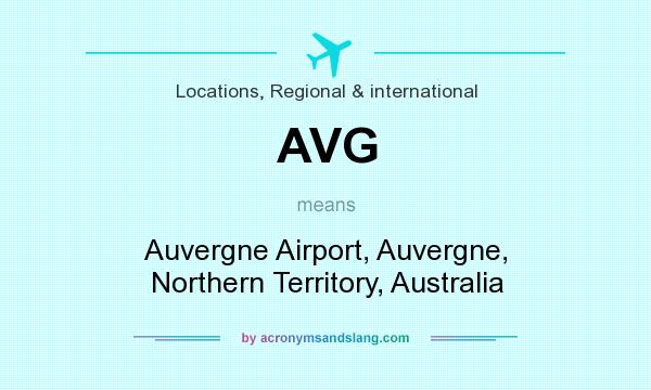 What does AVG mean? It stands for Auvergne Airport, Auvergne, Northern Territory, Australia