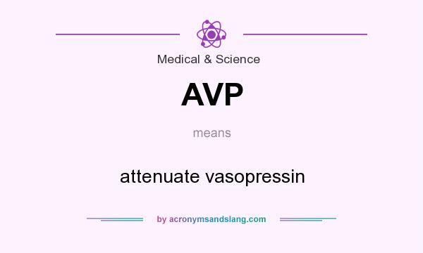 What does AVP mean? It stands for attenuate vasopressin