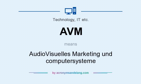 What does AVM mean? It stands for AudioVisuelles Marketing und computersysteme