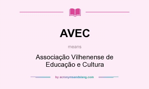 What does AVEC mean? It stands for Associação Vilhenense de Educação e Cultura