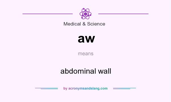 What does aw mean? It stands for abdominal wall