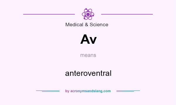 What does Av mean? It stands for anteroventral