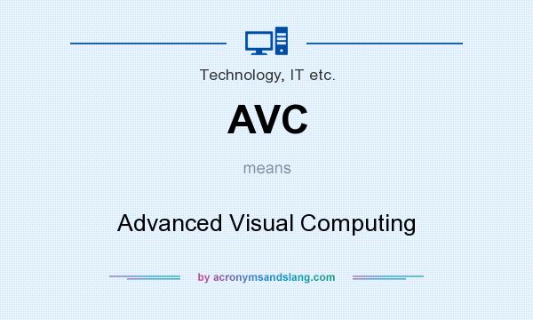 What does AVC mean? It stands for Advanced Visual Computing