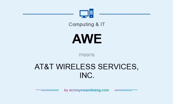 What does AWE mean? It stands for AT&T WIRELESS SERVICES, INC.