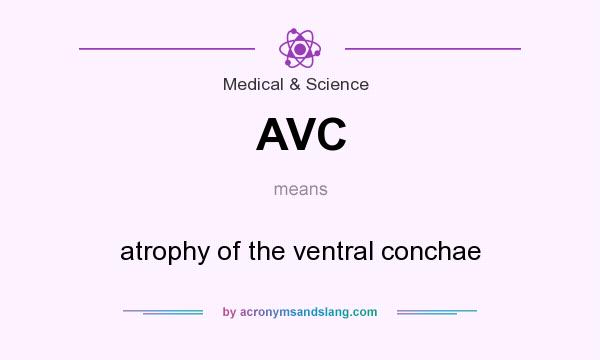 What does AVC mean? It stands for atrophy of the ventral conchae