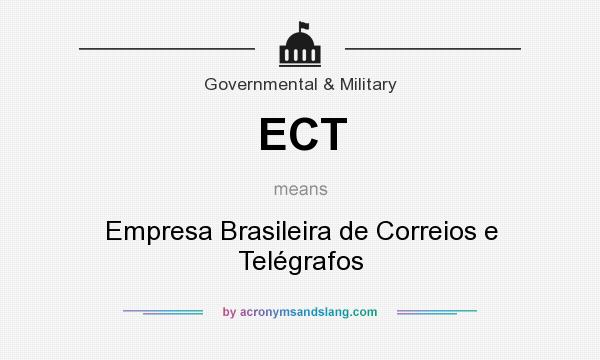 What does ECT mean? It stands for Empresa Brasileira de Correios e Telégrafos