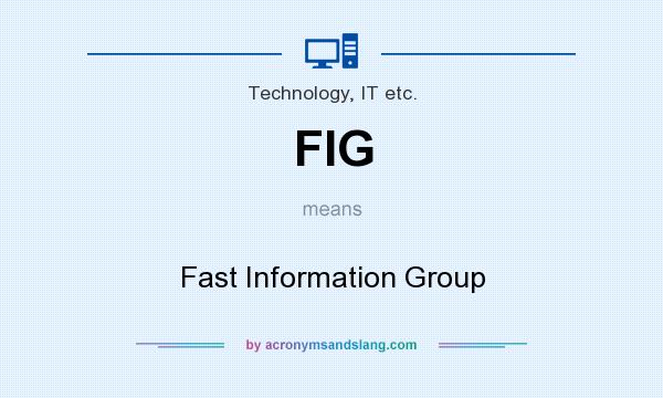 What does FIG mean? It stands for Fast Information Group