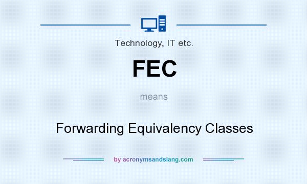 What does FEC mean? It stands for Forwarding Equivalency Classes