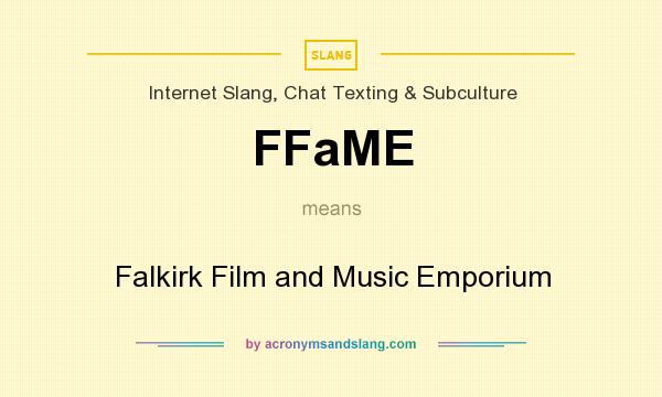 What does FFaME mean? It stands for Falkirk Film and Music Emporium