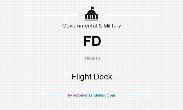 What does FD mean? It stands for Flight Deck