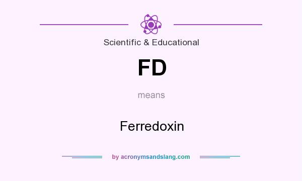 What does FD mean? It stands for Ferredoxin