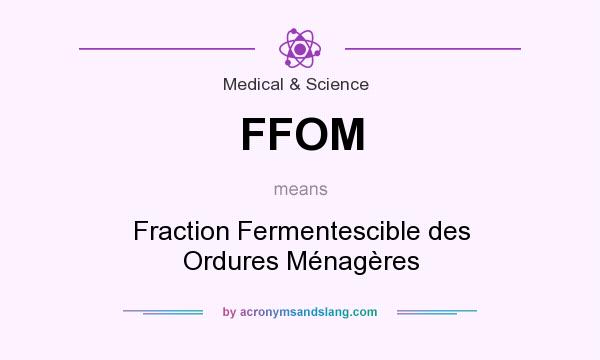 What does FFOM mean? It stands for Fraction Fermentescible des Ordures Ménagères