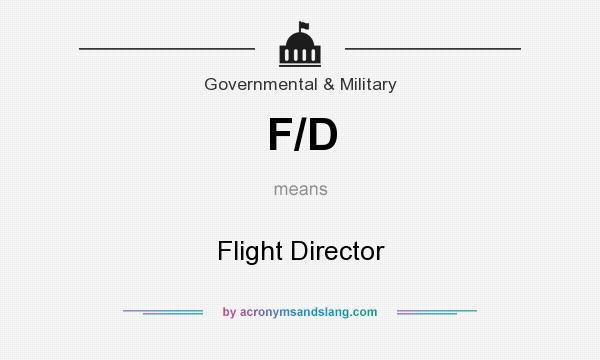 What does F/D mean? It stands for Flight Director