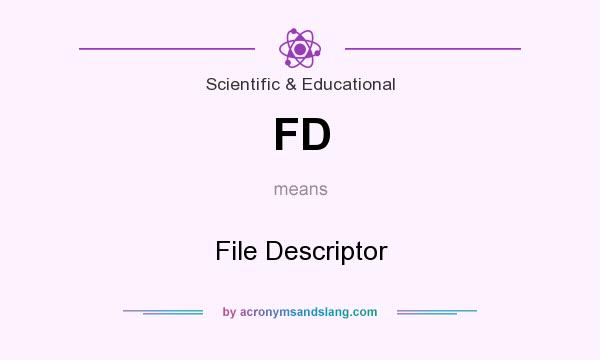 What does FD mean? It stands for File Descriptor