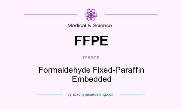 What does FFPE mean? It stands for Formaldehyde Fixed-Paraffin Embedded