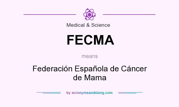 What does FECMA mean? It stands for Federación Española de Cáncer de Mama
