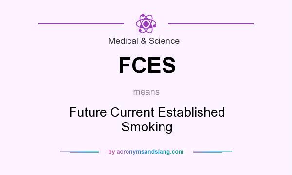 What does FCES mean? It stands for Future Current Established Smoking