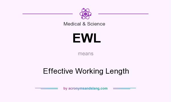 What does EWL mean? It stands for Effective Working Length