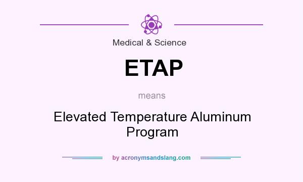 What does ETAP mean? It stands for Elevated Temperature Aluminum Program