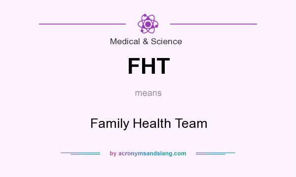 What does FHT mean? It stands for Family Health Team
