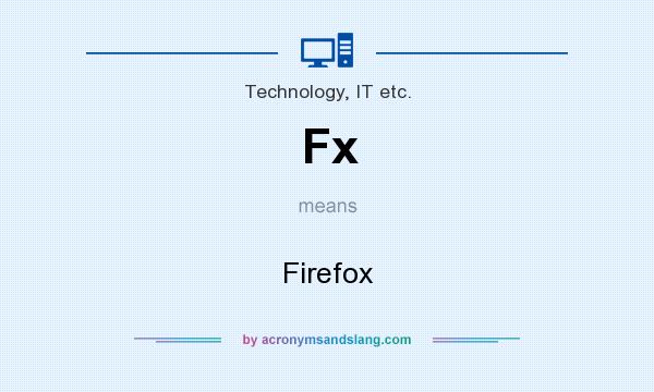 What does Fx mean? It stands for Firefox