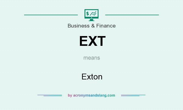 What does EXT mean? It stands for Exton