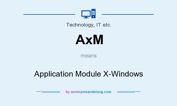 What does AxM mean? It stands for Application Module X-Windows